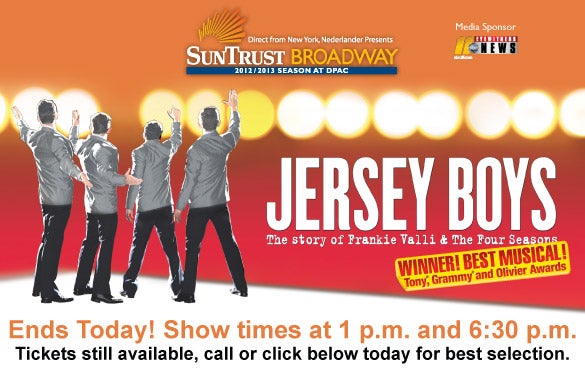 jersey boys ticket deals