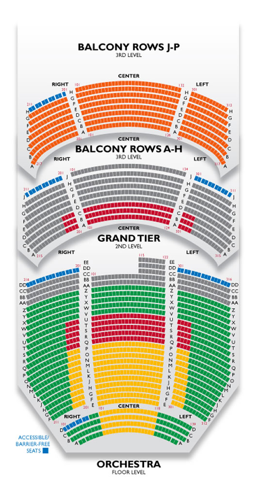 Durham Performing Arts Seating Chart