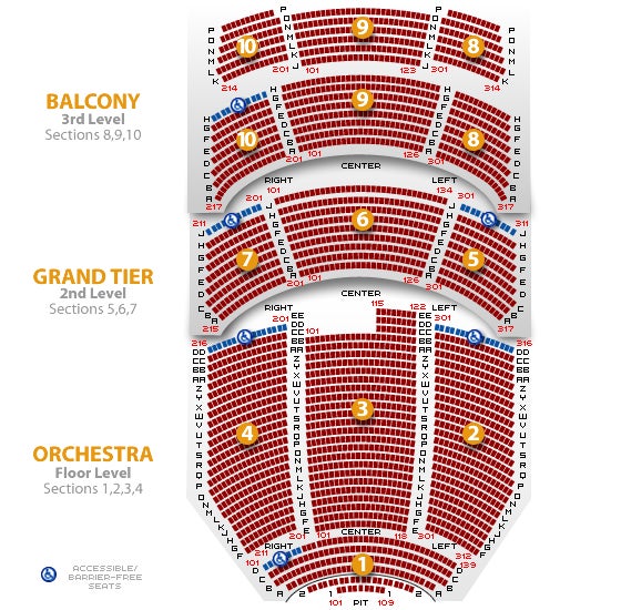 Cape Fear Regional Theater Seating Chart