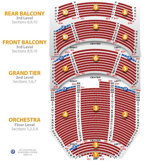 West Side Story Seating Chart